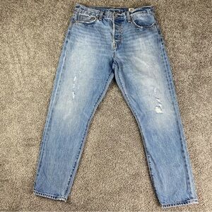 Levi's Selvedge 501 Jeans Womens 31x28 Skinny Red Line White Oak Cone Denim